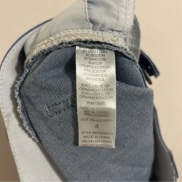 Democracy Ab Solution Shorts Women’s 4 Jean Bermuda Stretch Denim Preppy Classic - Picture 5 of 13